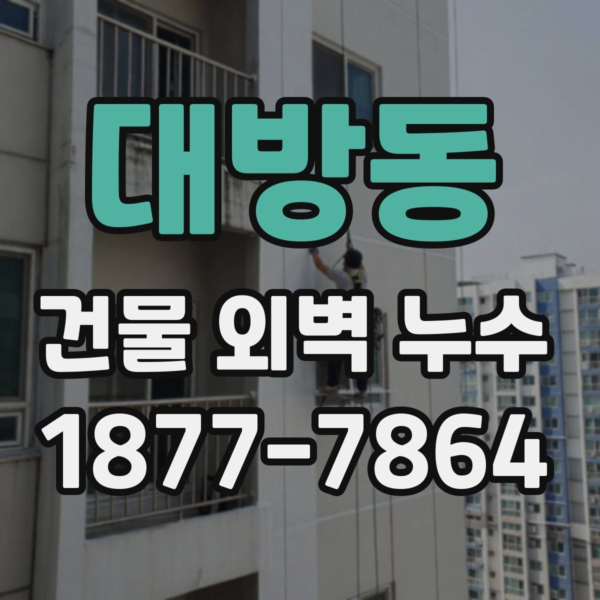 대방동 건물 외벽 누수