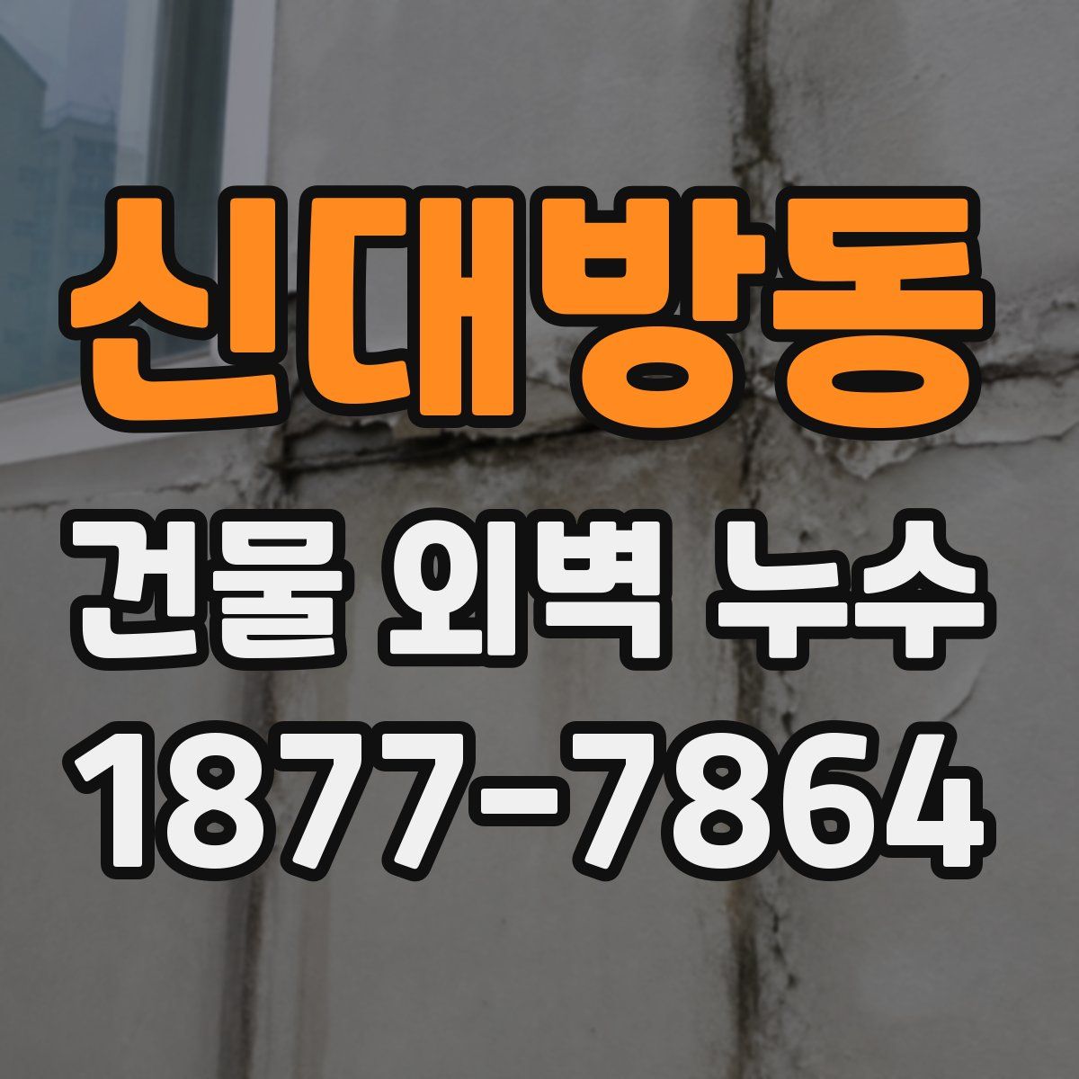 신대방동 건물 외벽 누수