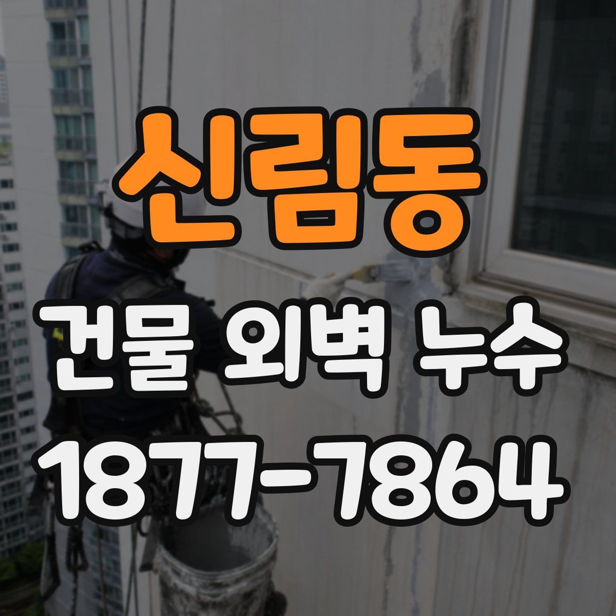 신림동 건물 외벽 누수