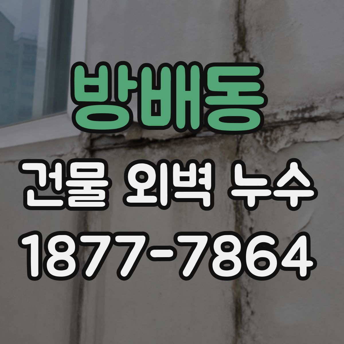 방배동 건물 외벽 누수