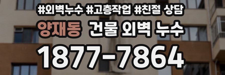 양재동 건물 외벽 누수