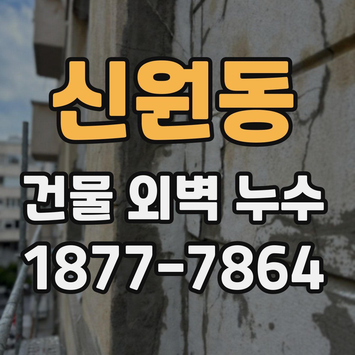 신원동 건물 외벽 누수