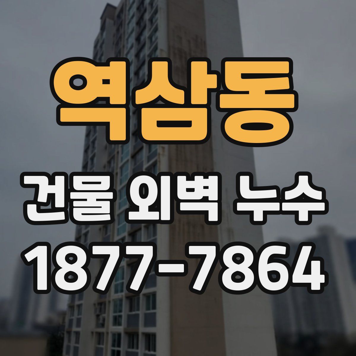 역삼동 건물 외벽 누수