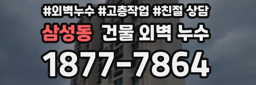 삼성동 건물 외벽 누수