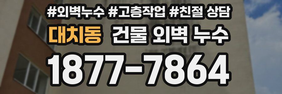 대치동 건물 외벽 누수