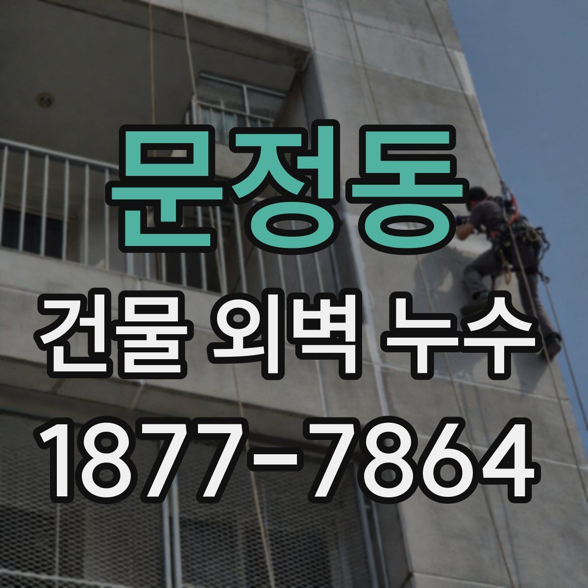 문정동 건물 외벽 누수