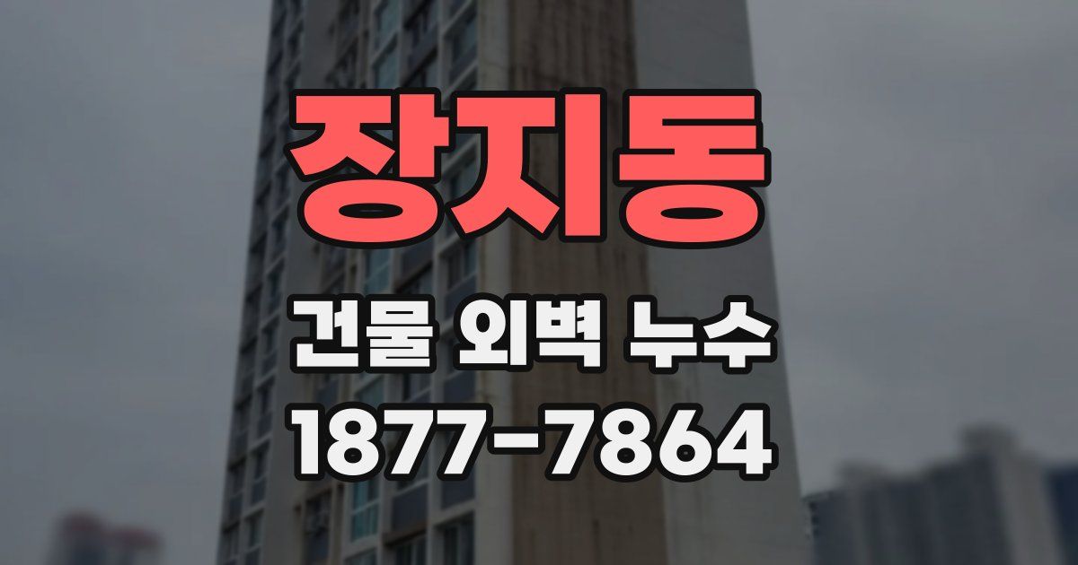 장지동 건물 외벽 누수