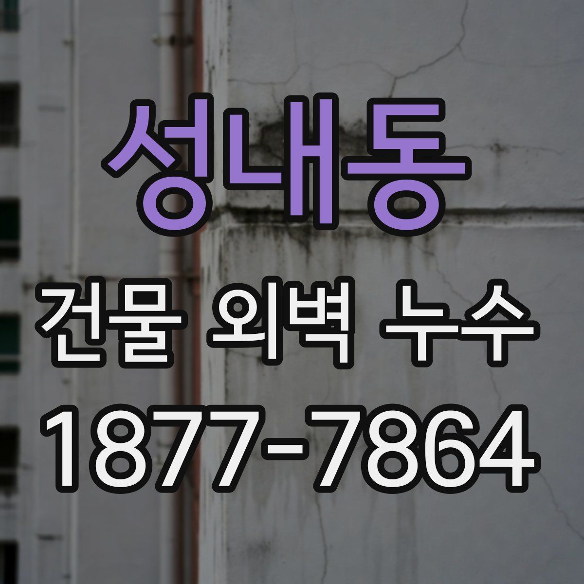 성내동 건물 외벽 누수
