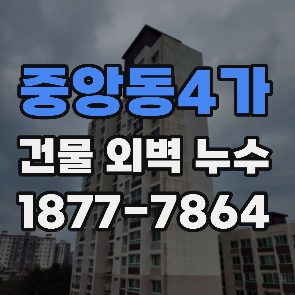 중앙동4가 건물 외벽 누수