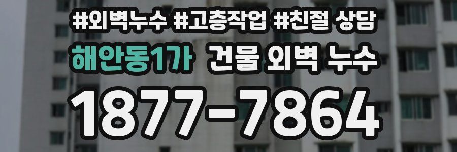 해안동1가 건물 외벽 누수