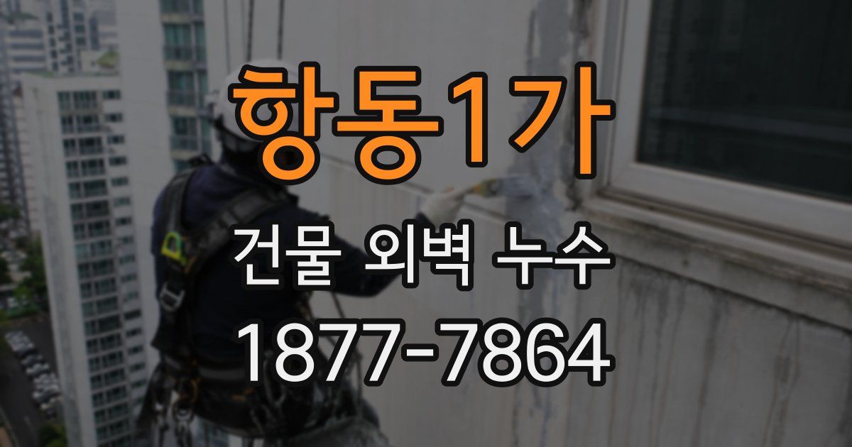 항동1가 건물 외벽 누수