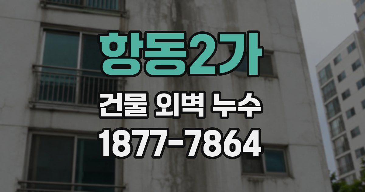 항동2가 건물 외벽 누수