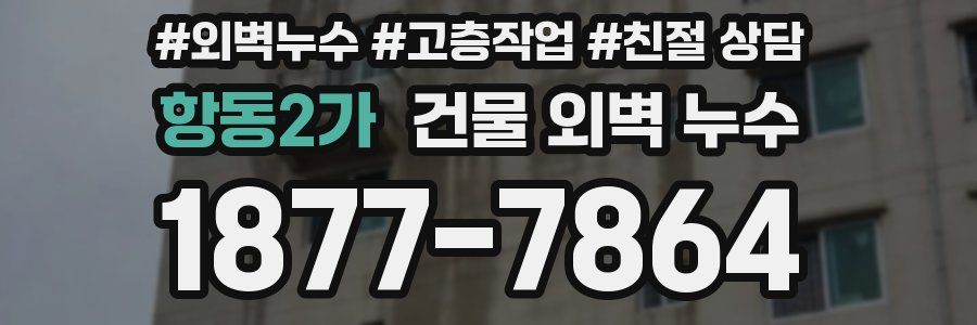 항동2가 건물 외벽 누수