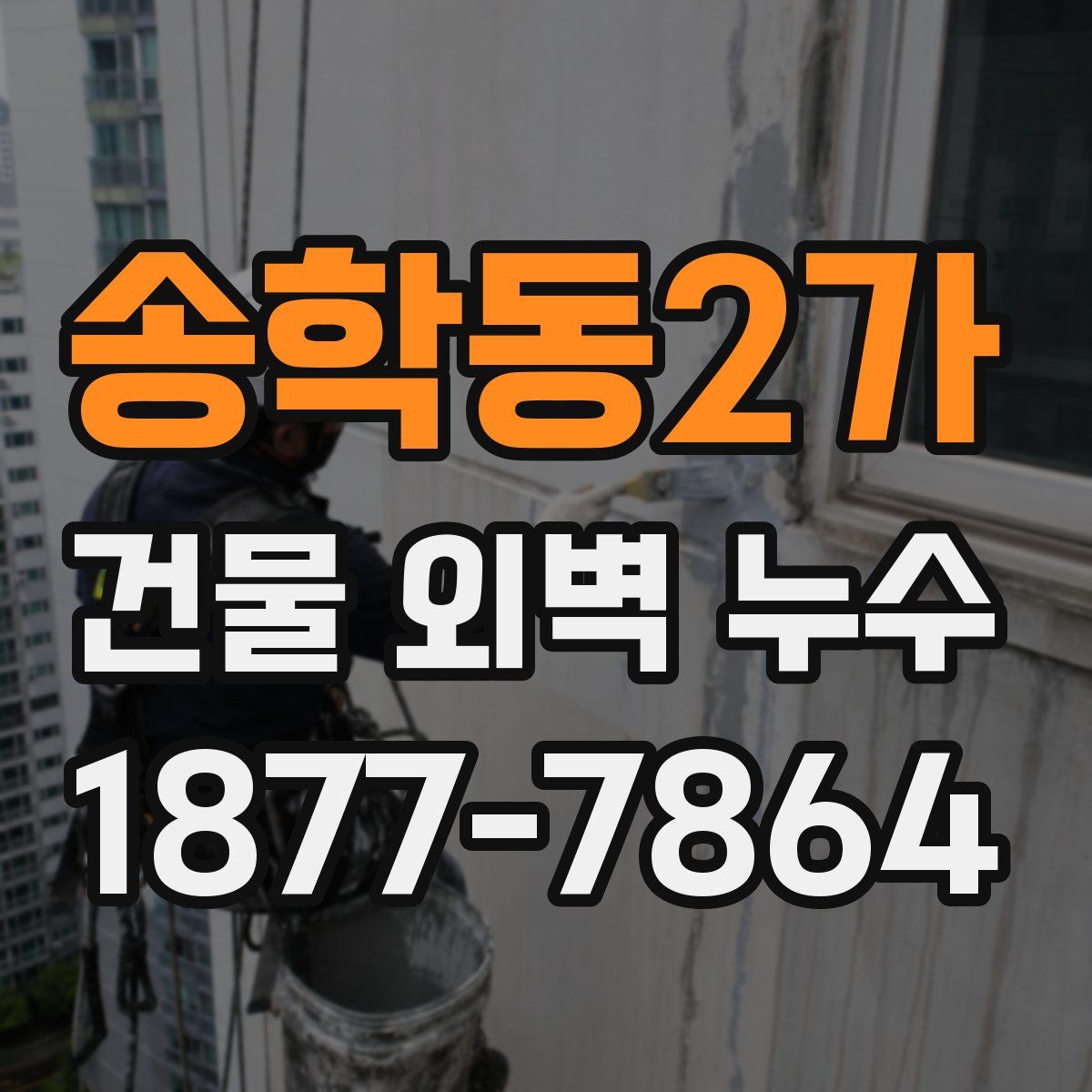 송학동2가 건물 외벽 누수