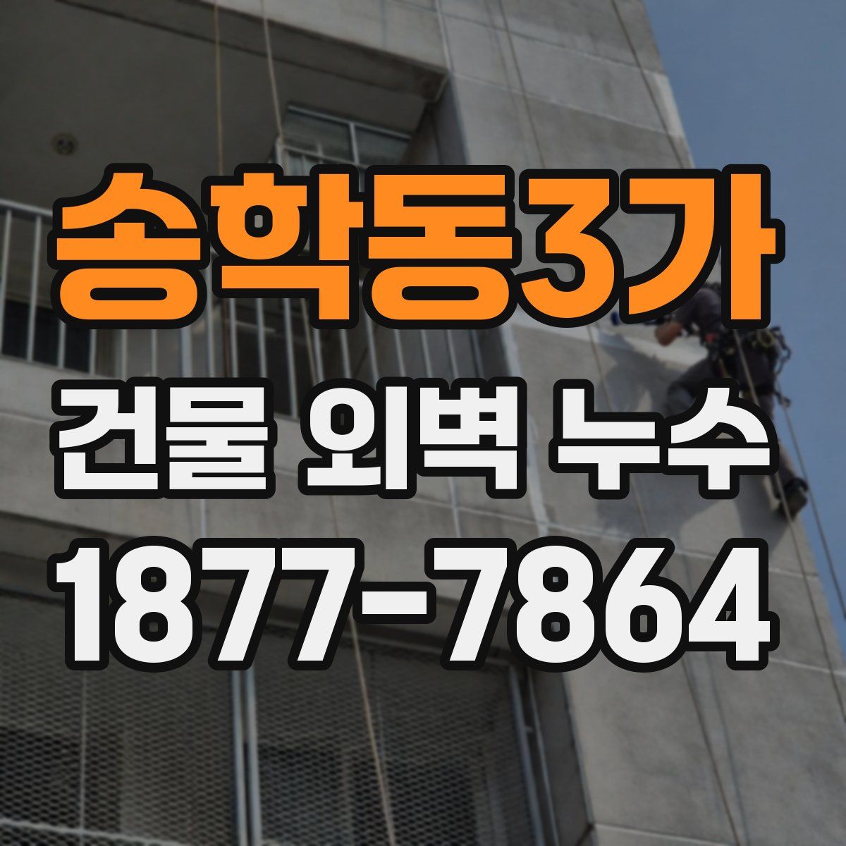 송학동3가 건물 외벽 누수