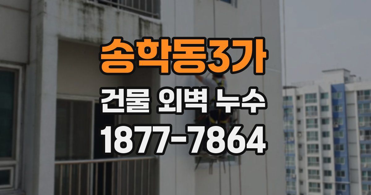 송학동3가 건물 외벽 누수