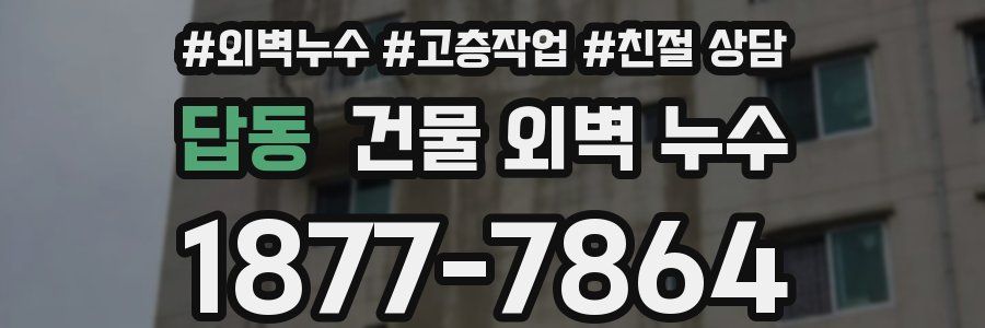 답동 건물 외벽 누수