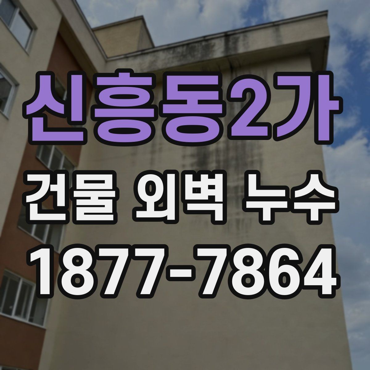 신흥동2가 건물 외벽 누수 보수 가격을 좌우하는 주요 조건