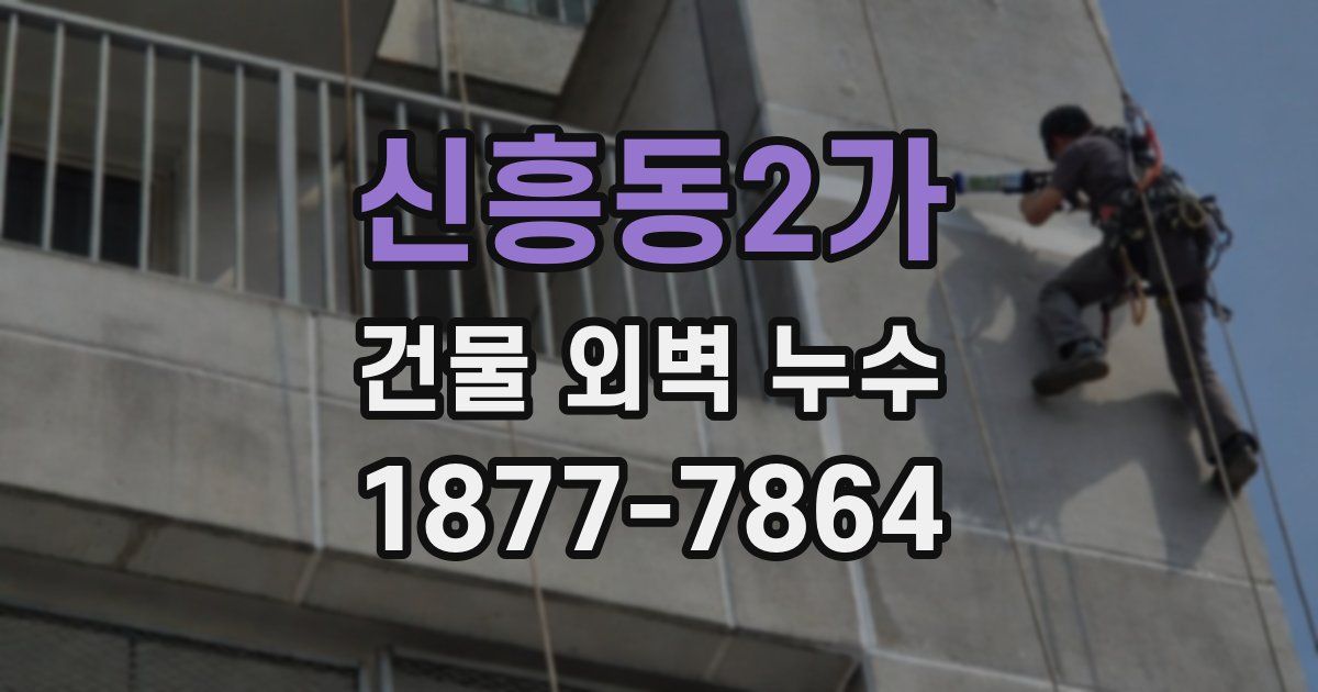 신흥동2가 건물 외벽 누수