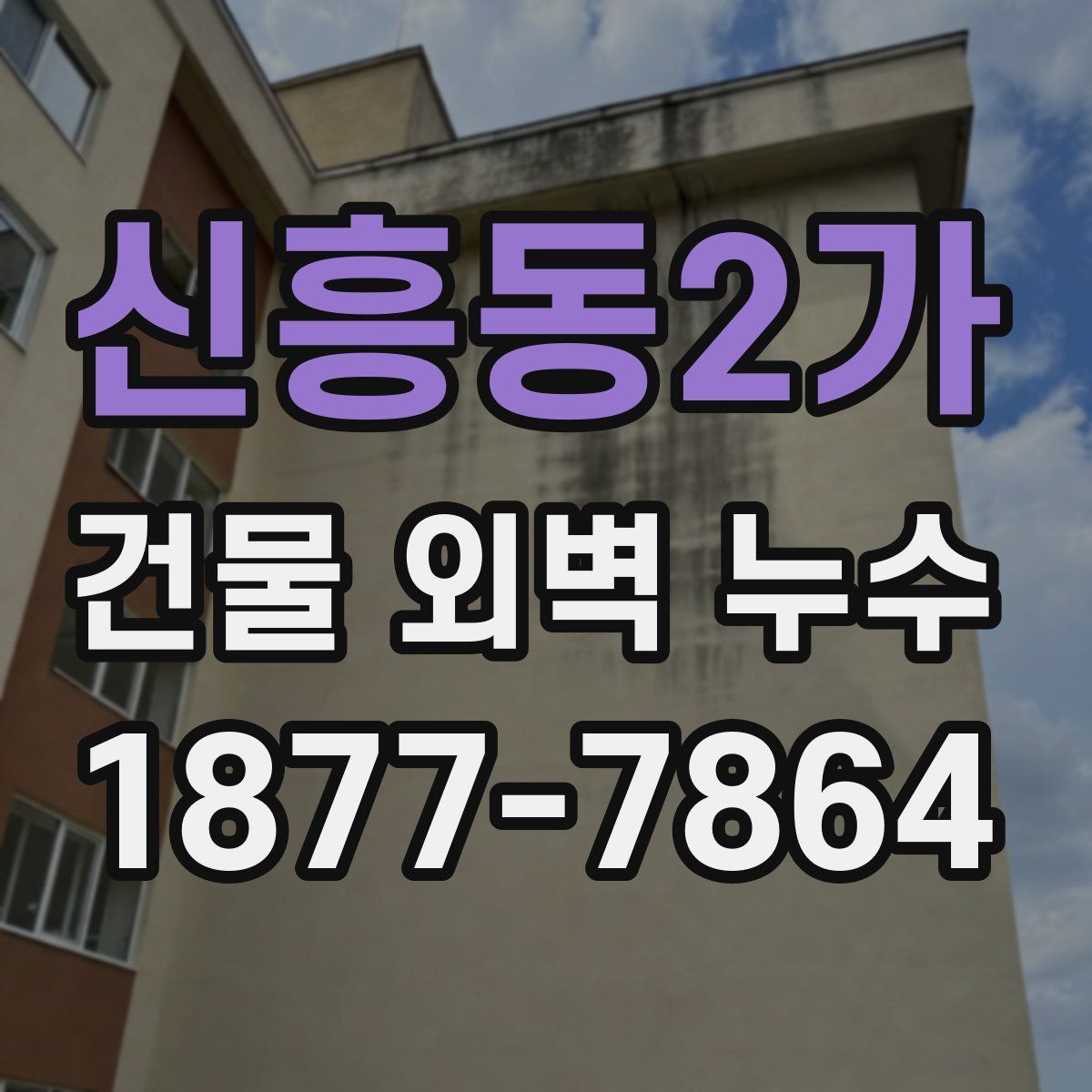 신흥동2가 건물 외벽 누수