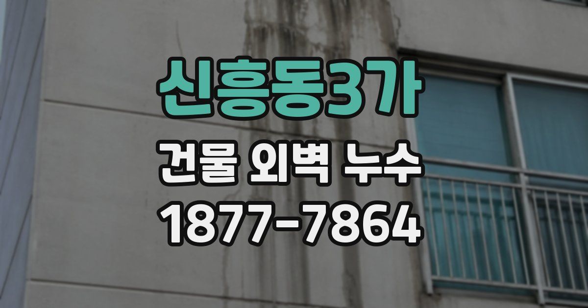 신흥동3가 건물 외벽 누수