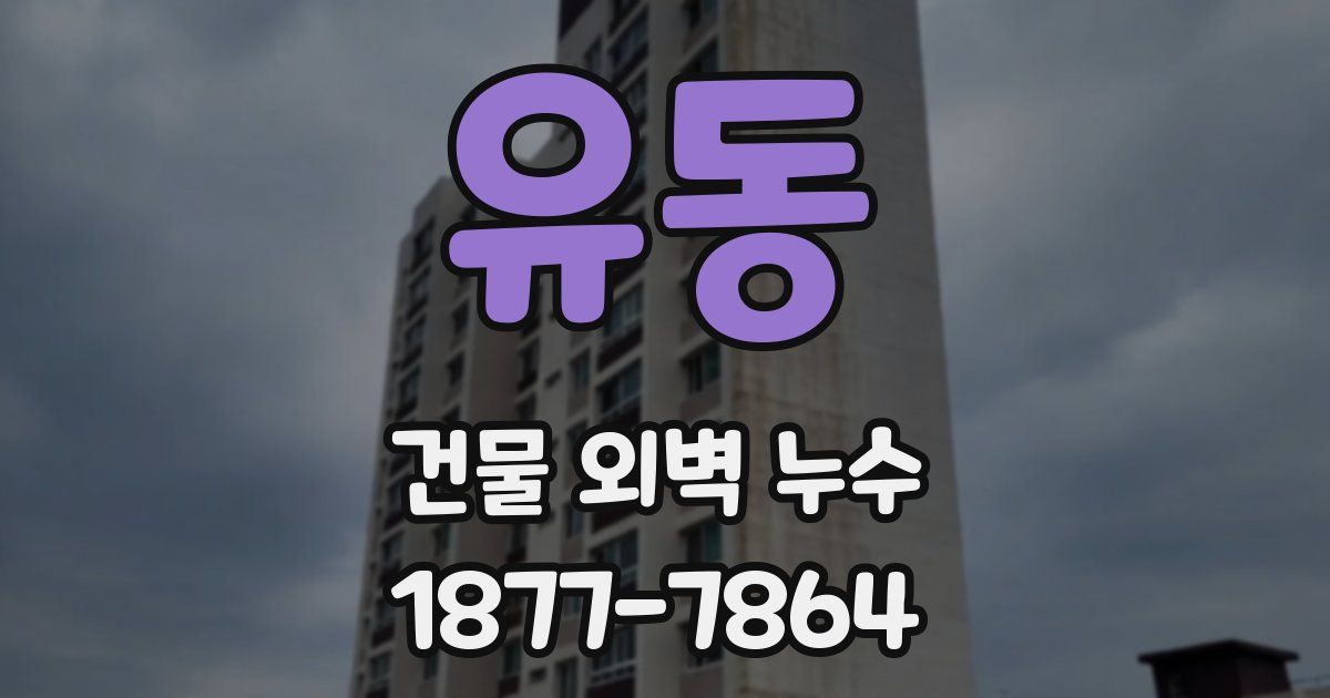 유동 건물 외벽 누수