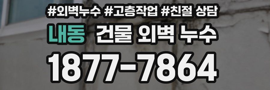 내동 건물 외벽 누수