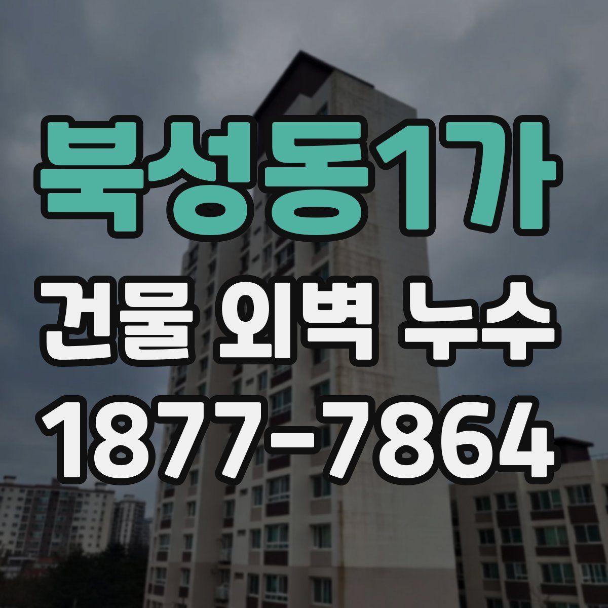 북성동1가 건물 외벽 누수