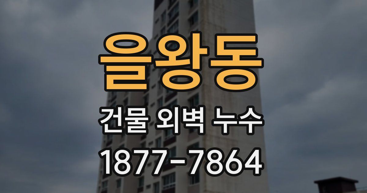 을왕동 건물 외벽 누수