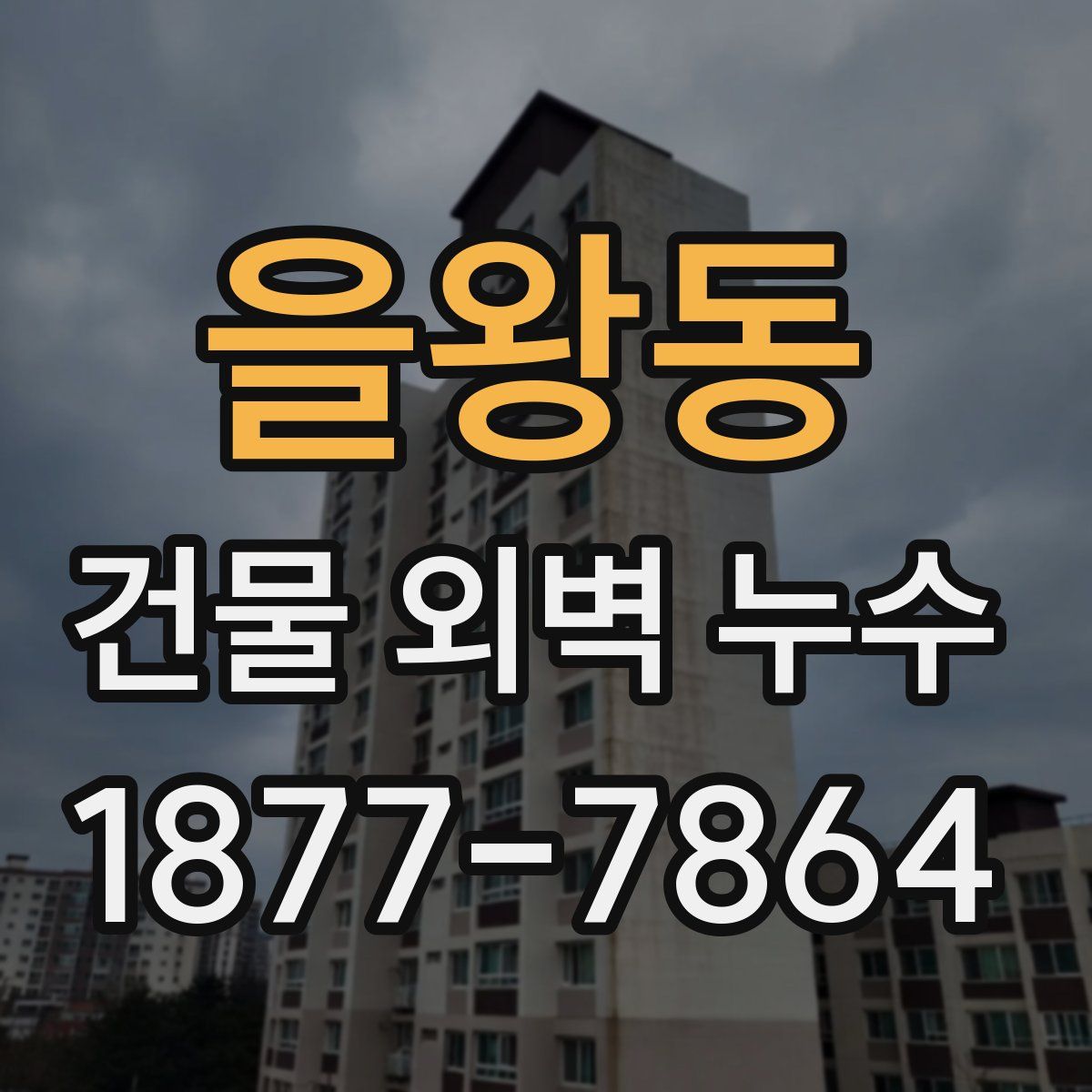 을왕동 건물 외벽 누수