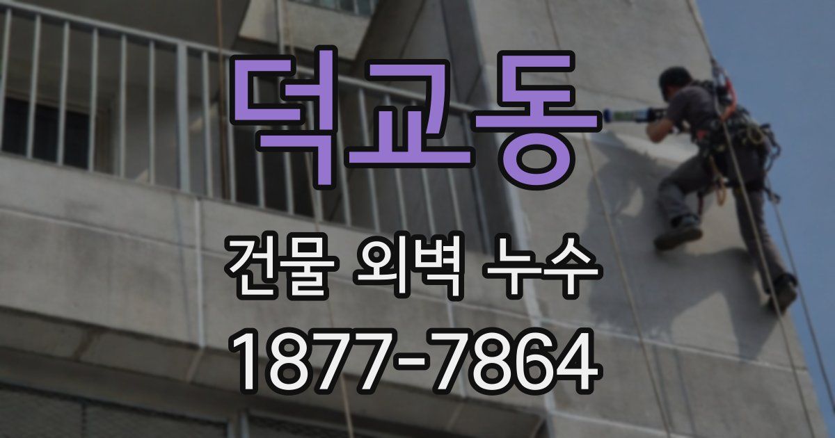 덕교동 건물 외벽 누수