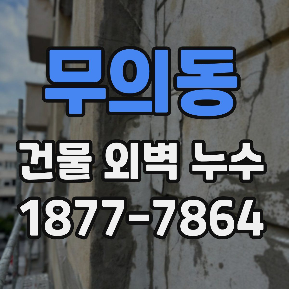 무의동 건물 외벽 누수