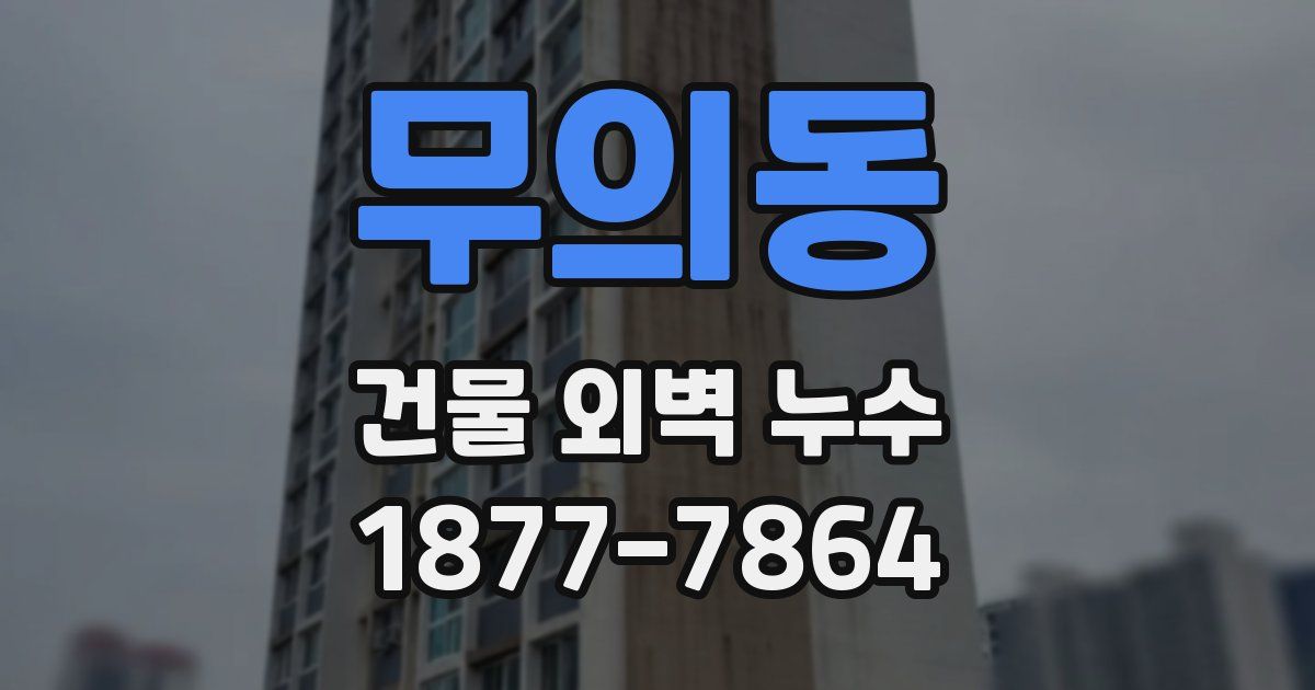 무의동 건물 외벽 누수