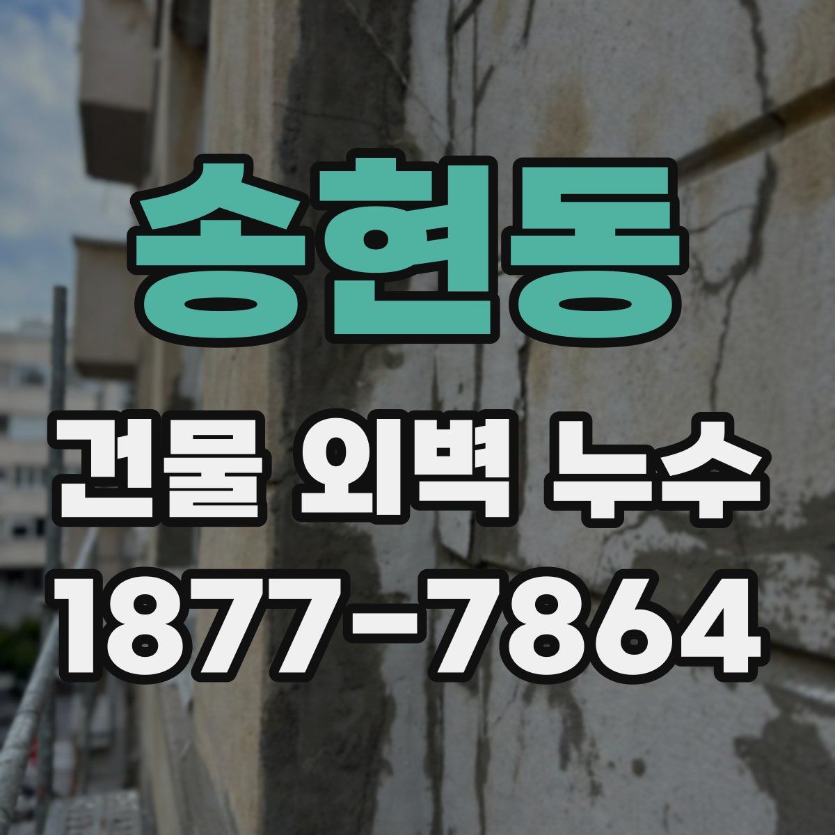 송현동 건물 외벽 누수