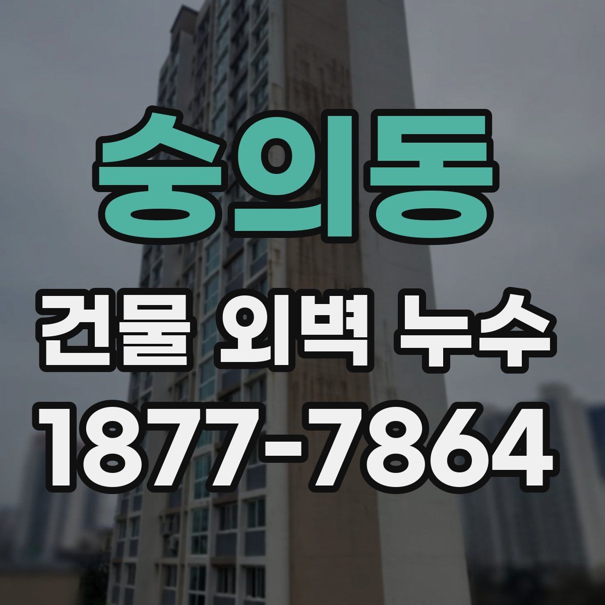 숭의동 건물 외벽 누수