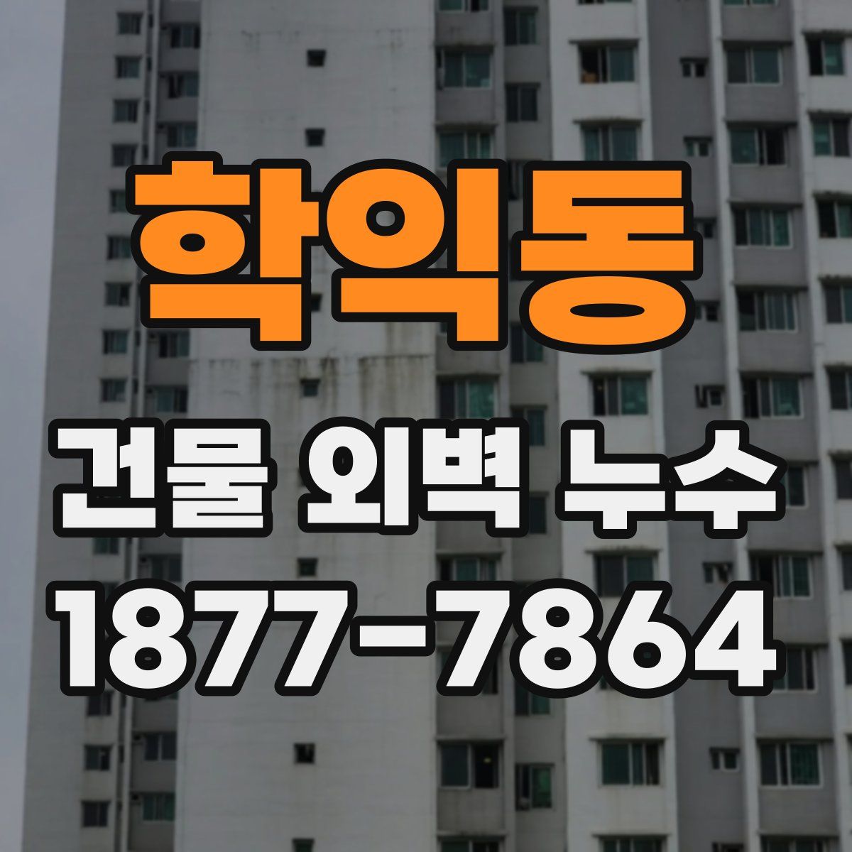 학익동 건물 외벽 누수