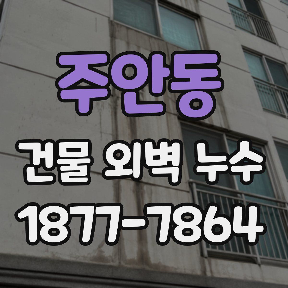 주안동 건물 외벽 누수