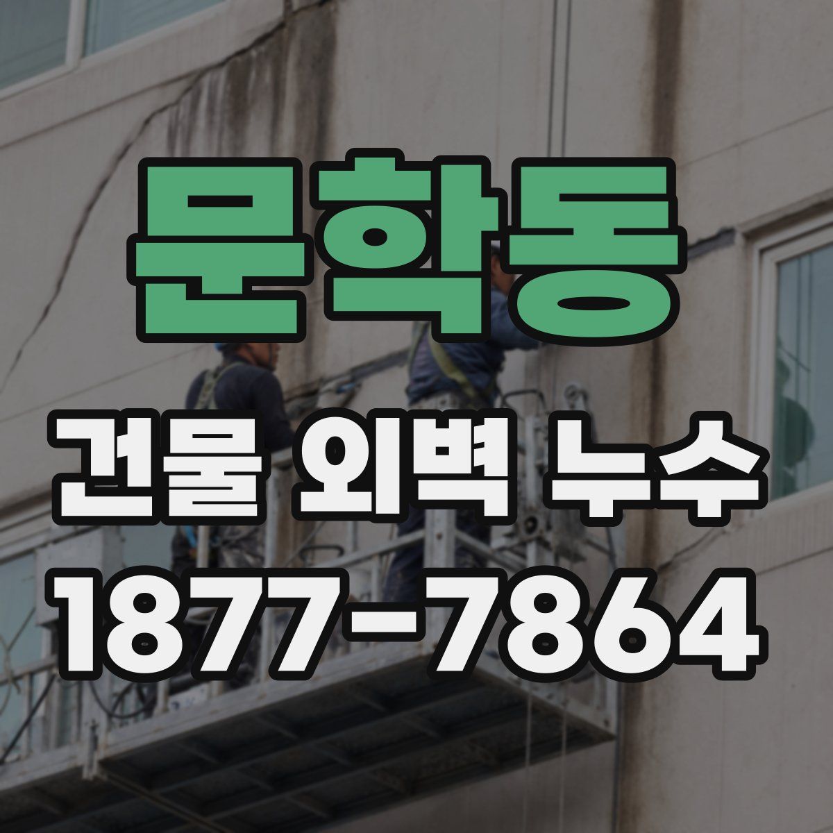 문학동 건물 외벽 누수