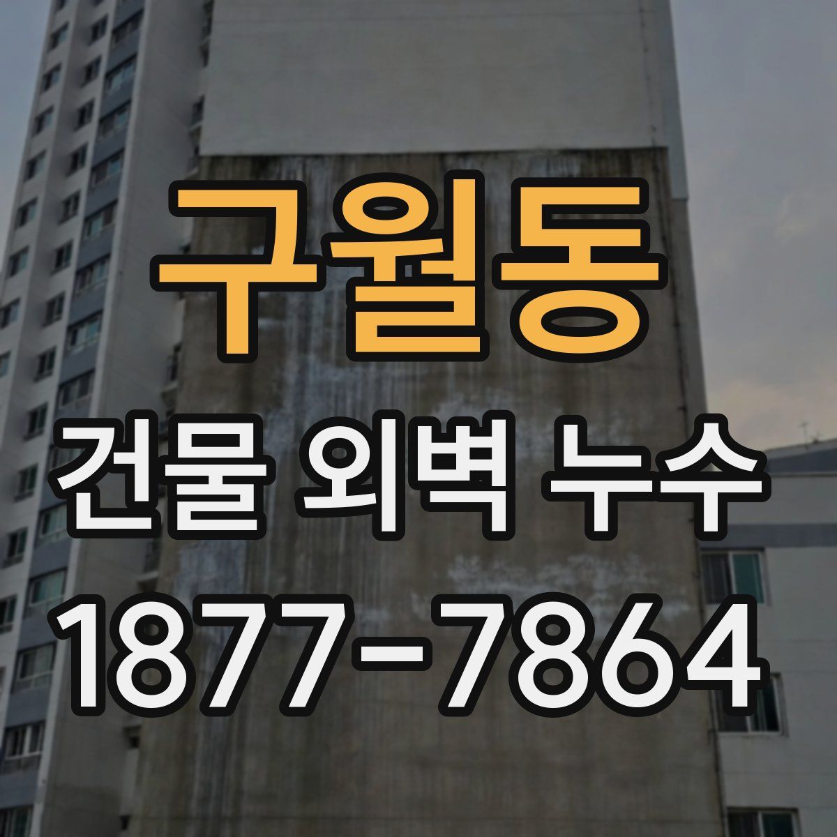 구월동 건물 외벽 누수