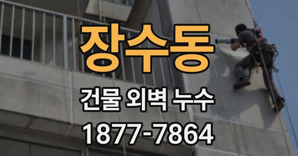 장수동 건물 외벽 누수