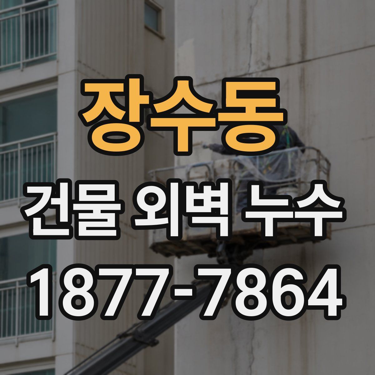 장수동 건물 외벽 누수