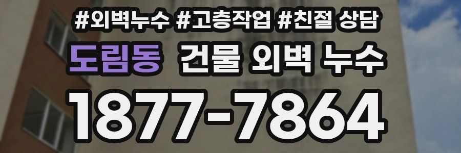 도림동 건물 외벽 누수