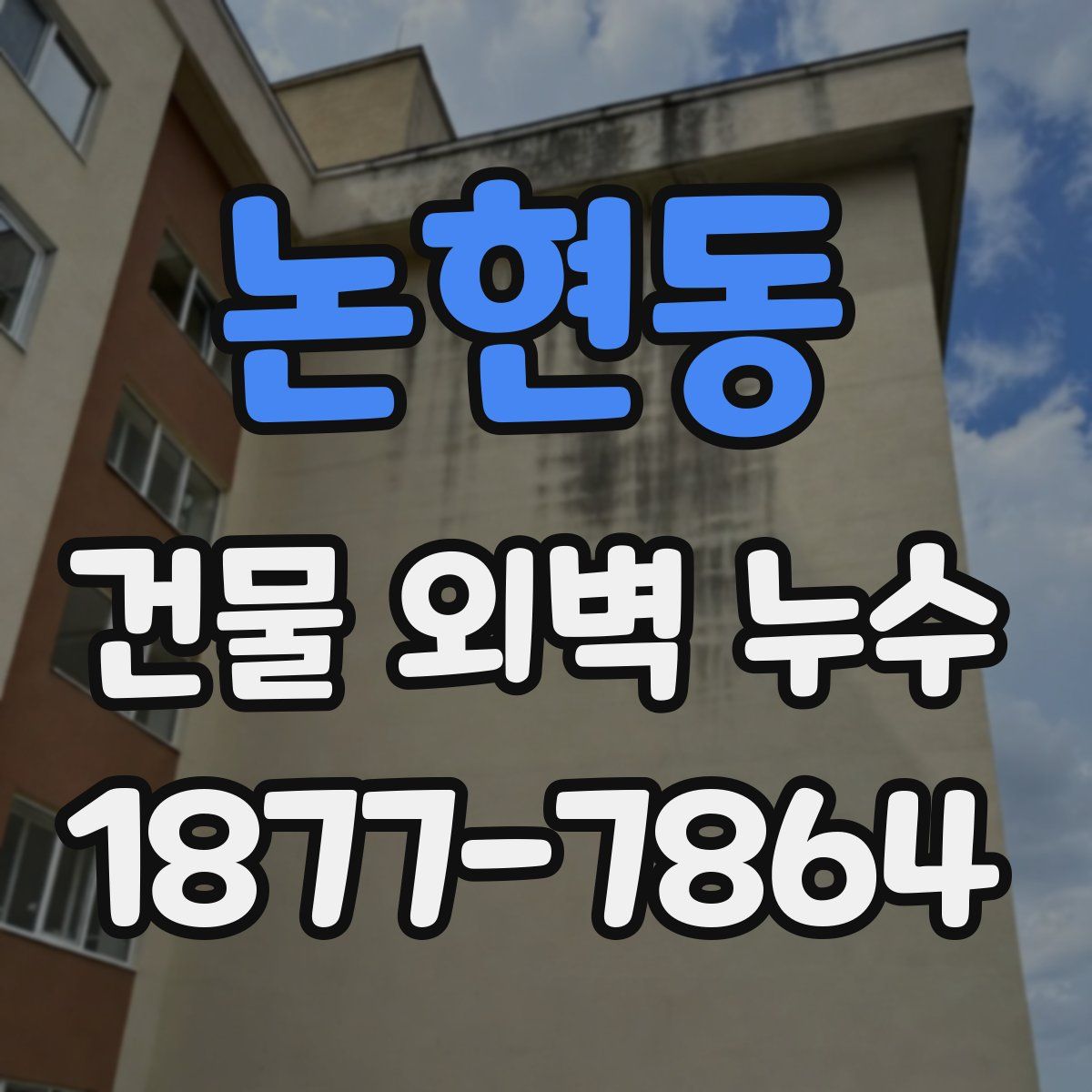 논현동 건물 외벽 누수