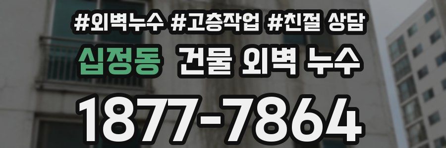 십정동 건물 외벽 누수