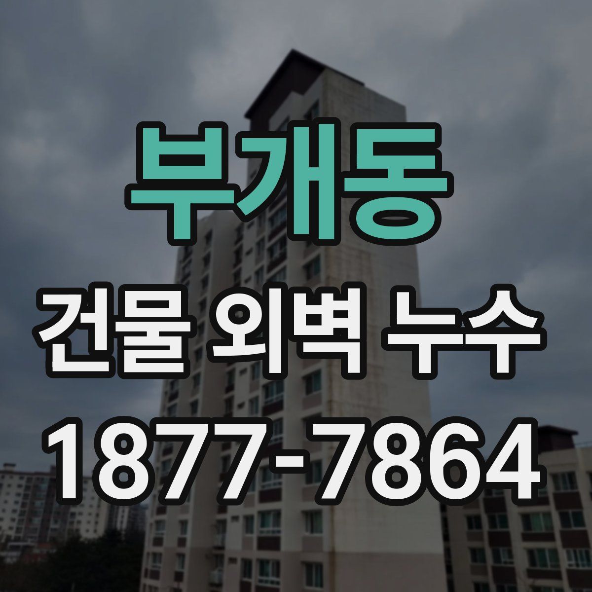 부개동 건물 외벽 누수