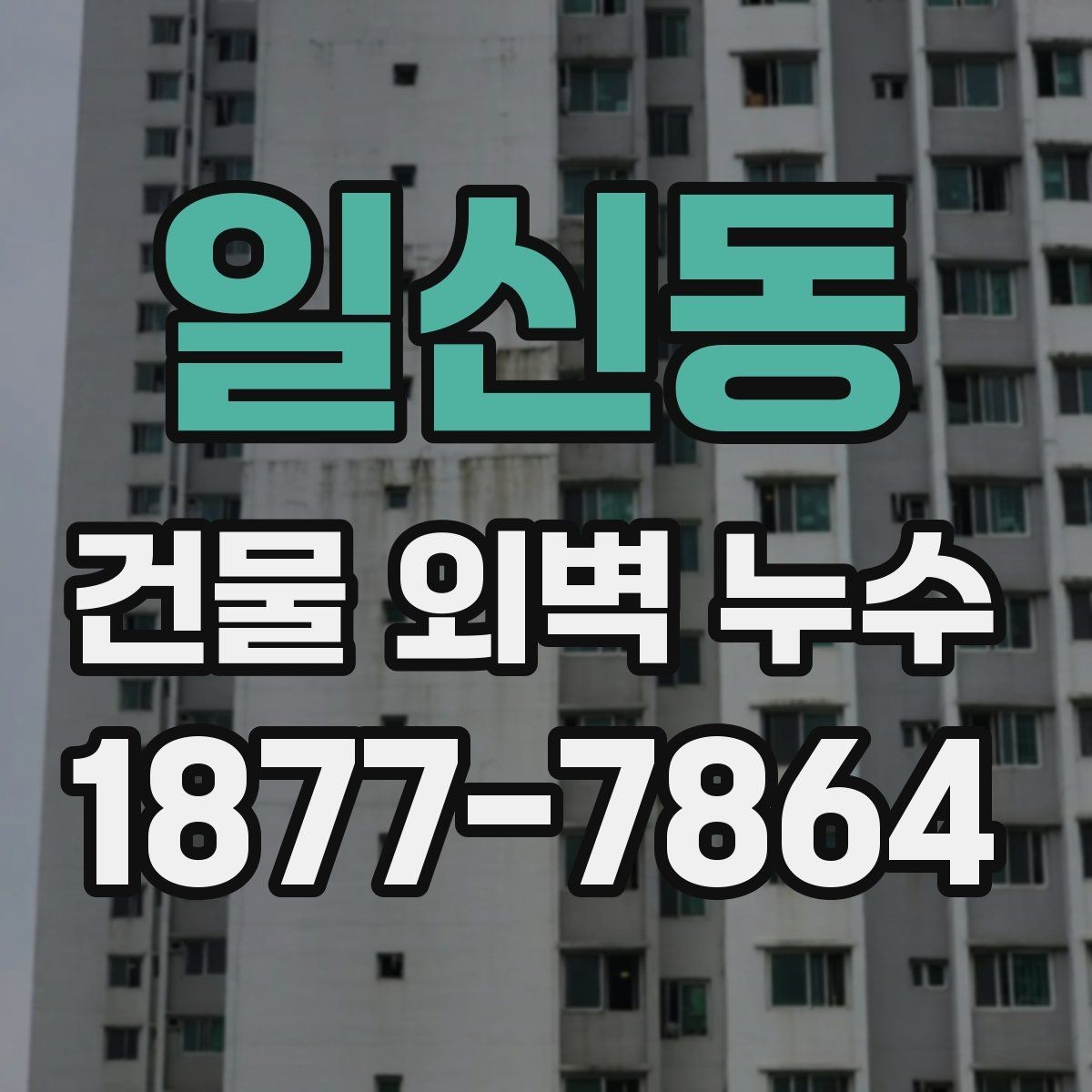 일신동 건물 외벽 누수 보수 시기 판단하는 방법