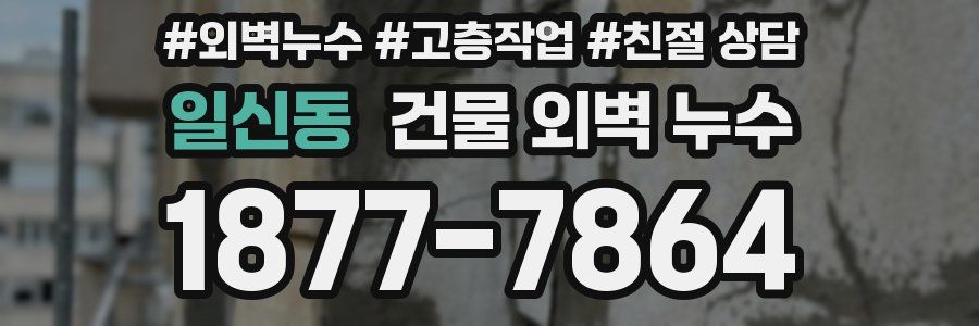 일신동 건물 외벽 누수