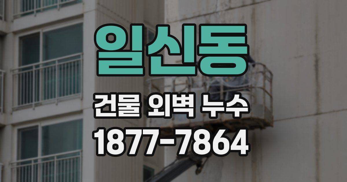 일신동 건물 외벽 누수