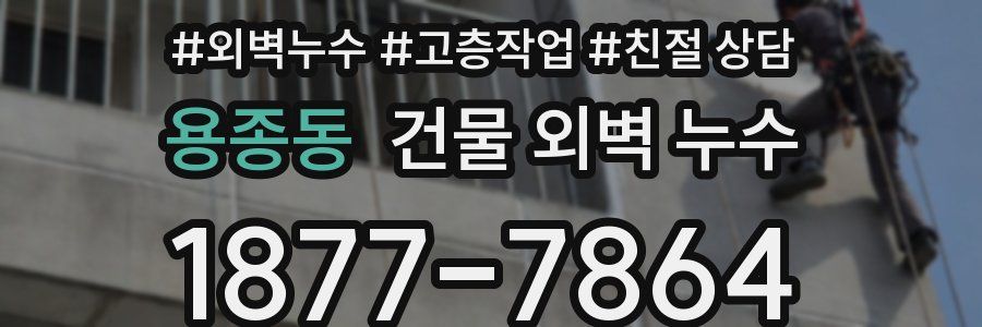 용종동 건물 외벽 누수