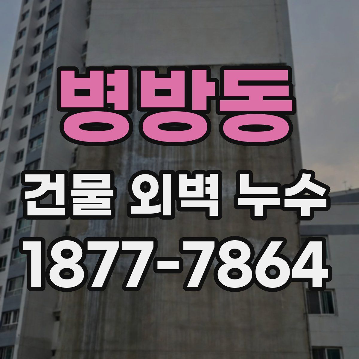 병방동 건물 외벽 누수